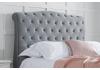 5ft King Size Colorado Grey Velvet finish bed frame 3